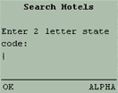 Hotel Search Page