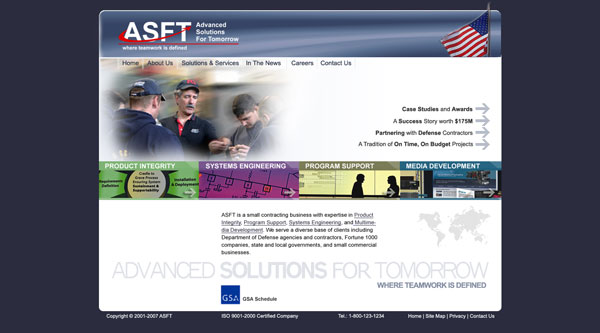 ASFT Website Design