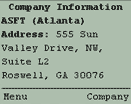 Company Information Page