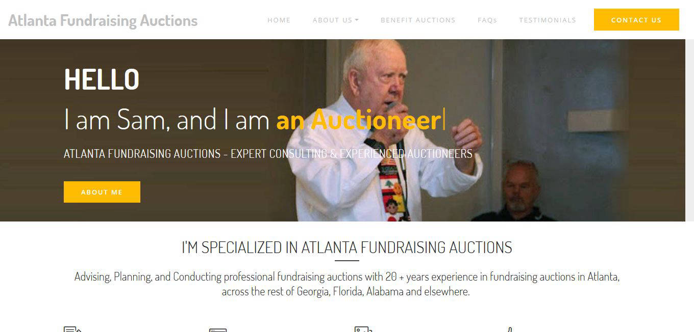 Sam Belcher Auctioneer - Atlanta, Georgia - website